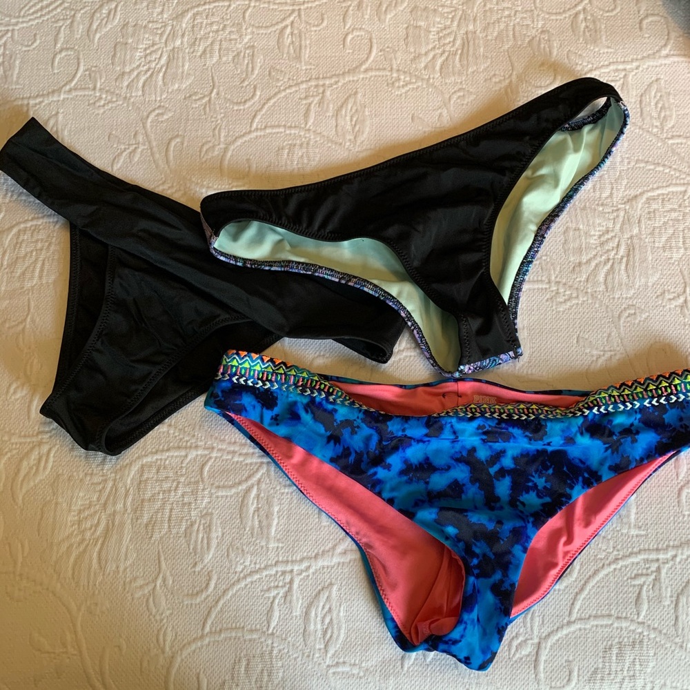 (3) VS Pink Bikini Bottoms Bundle